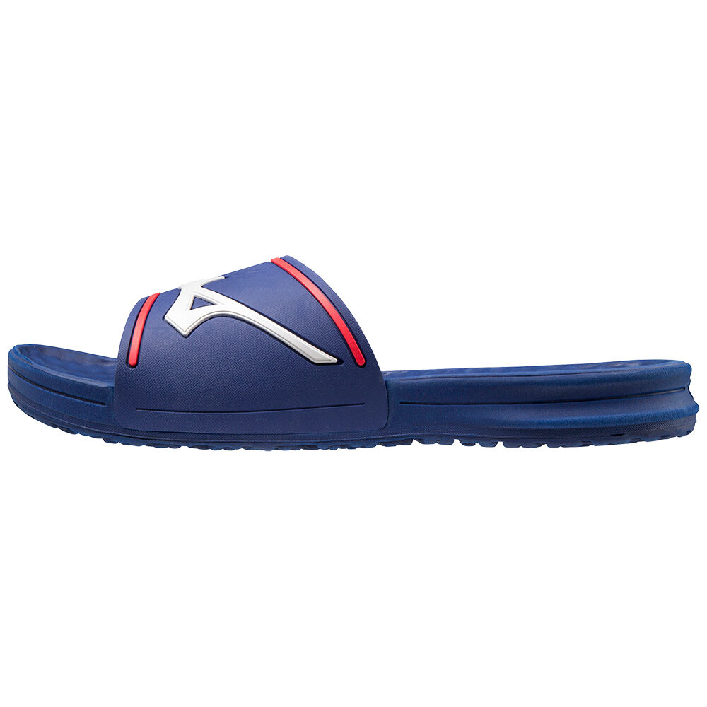 Mizuno Relax Slide 2 - Erkek Terlik - Mavi/Beyaz Türkiye (MIPJGQ-420)